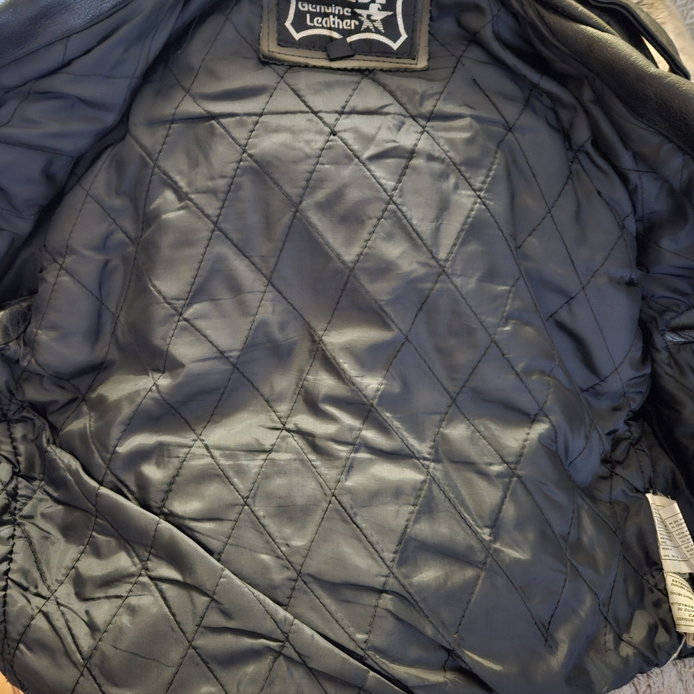 Leather jacket womens - Picture 4 of 5